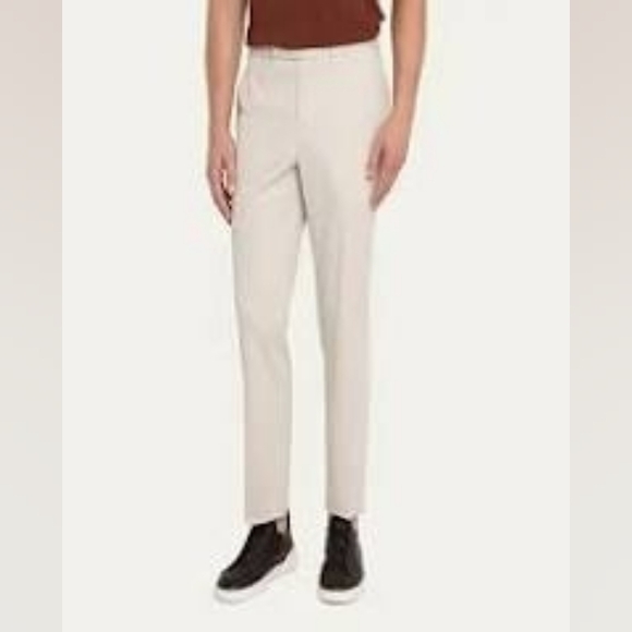 Ermenegildo Zegna 54 Men's Classic Beige Pants